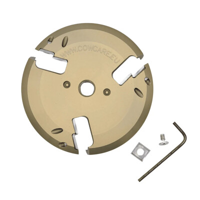 ALUMINIUM Hoof Trimming Disc, 6x of 2 mm inserts, open /HLINÍKOVÝ kotúč na úpravu paznechtov CowCare, 6x 2 mm segmenty, otvorený